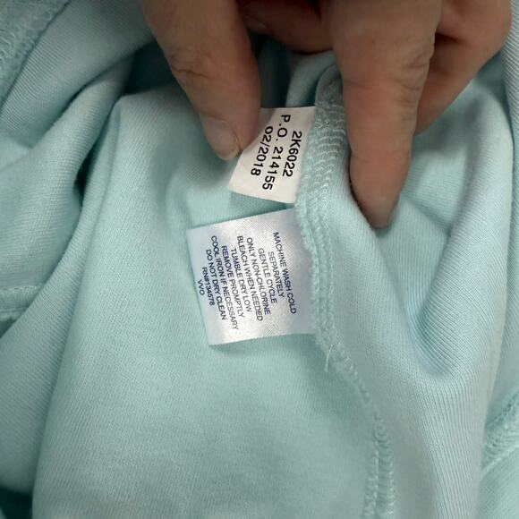 Vineyard Vines Women’s Whale Quarter-Zip Pullover Mint Blue Size M - Picture 5 of 9